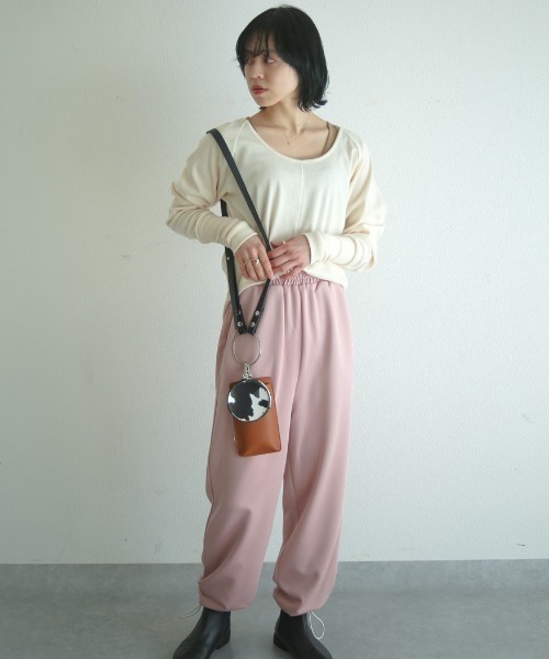 spoon store（スプーンストア）の「ハニカムテレコラグランプルオーバー（Tシャツ/カットソー・レディース・グリーン/アイボリー・フリー）」の10枚目の写真