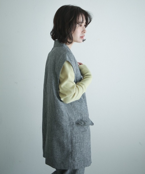 spoon store（スプーンストア）の「ハニカムテレコラグランプルオーバー（Tシャツ/カットソー・レディース・グリーン/アイボリー・フリー）」の19枚目の写真