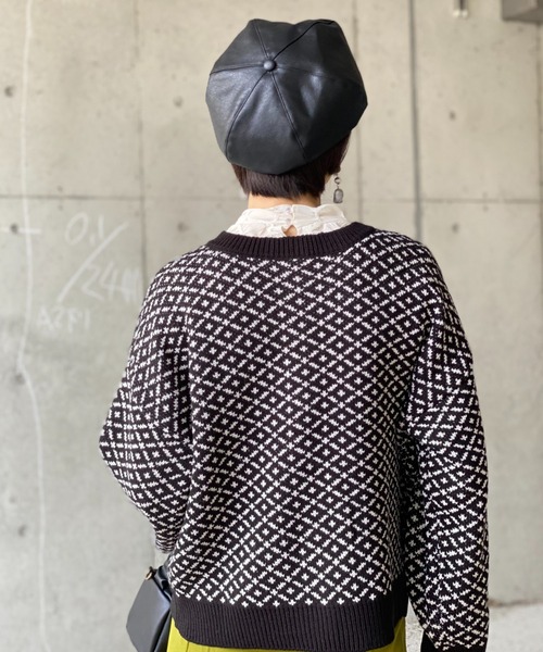 deux amour(ドゥーザムール)の「ダブルジャガード2WAYカーデイガン(その他トップス・レディース・ブラック・MEDIUM)」の4枚目の写真