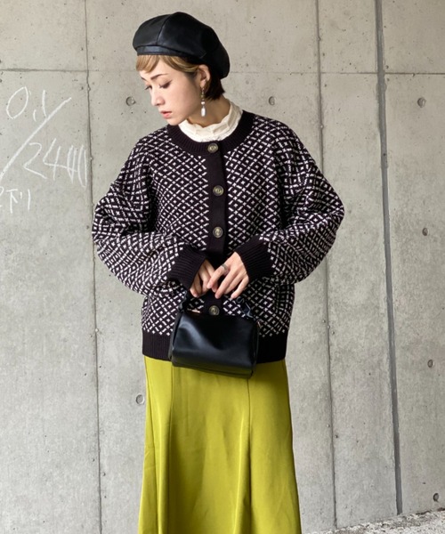 deux amour(ドゥーザムール)の「ダブルジャガード2WAYカーデイガン(その他トップス・レディース・ブラック・MEDIUM)」の8枚目の写真