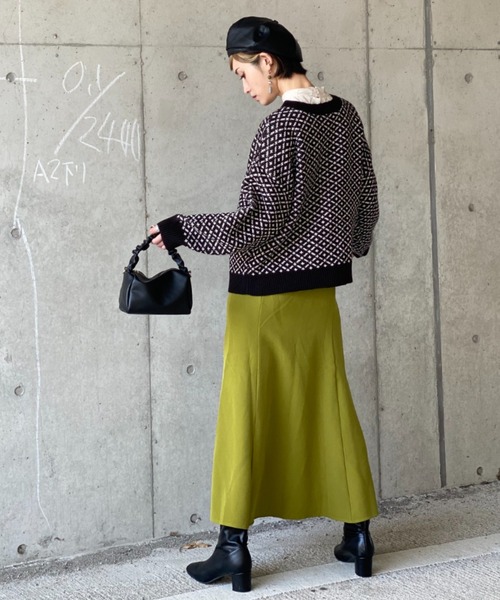 deux amour(ドゥーザムール)の「ダブルジャガード2WAYカーデイガン(その他トップス・レディース・ブラック・MEDIUM)」の15枚目の写真