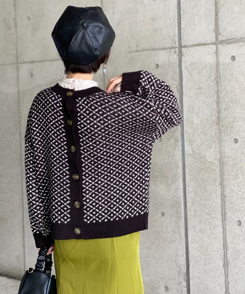 deux amour(ドゥーザムール)の「ダブルジャガード2WAYカーデイガン(その他トップス・レディース・ブラック・MEDIUM)」の16枚目の写真