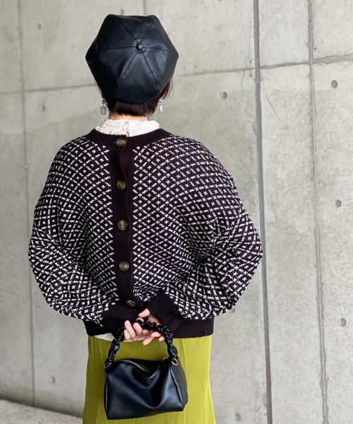 deux amour(ドゥーザムール)の「ダブルジャガード2WAYカーデイガン(その他トップス・レディース・ブラック・MEDIUM)」の18枚目の写真