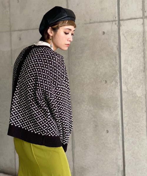 deux amour(ドゥーザムール)の「ダブルジャガード2WAYカーデイガン(その他トップス・レディース・ブラック・MEDIUM)」の19枚目の写真