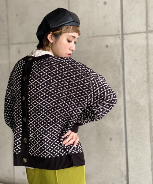deux amour(ドゥーザムール)の「ダブルジャガード2WAYカーデイガン(その他トップス・レディース・ブラック・MEDIUM)」の20枚目の写真