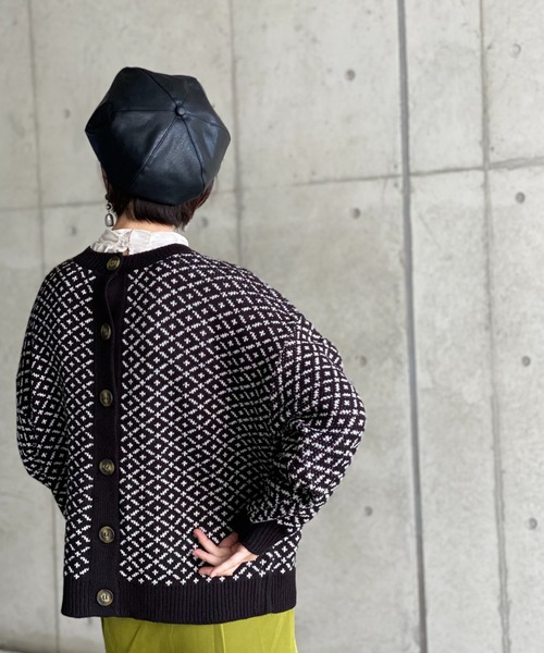 deux amour(ドゥーザムール)の「ダブルジャガード2WAYカーデイガン(その他トップス・レディース・ブラック・MEDIUM)」の17枚目の写真