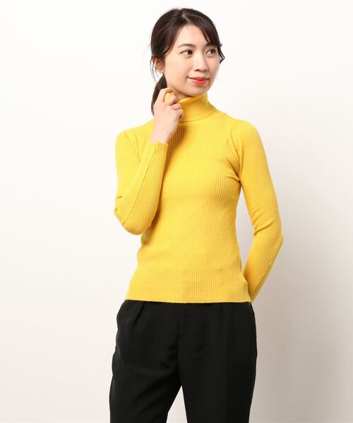 Jasmine Grandiflorum（ジャスミングランディフローラム）の「【Jasmine】何にでも合わせられて使いやすいタートルネックニット（ニット/セーター・レディース・ホワイト/ブラック/ベージュ/パープル/グレー/オフホワイト/ピンク/イエロー/グリーン/ワイン・FREE）」の15枚目の写真