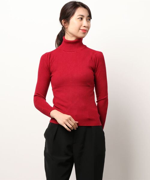 Jasmine Grandiflorum（ジャスミングランディフローラム）の「【Jasmine】何にでも合わせられて使いやすいタートルネックニット（ニット/セーター・レディース・ホワイト/ブラック/ベージュ/パープル/グレー/オフホワイト/ピンク/イエロー/グリーン/ワイン・FREE）」の13枚目の写真