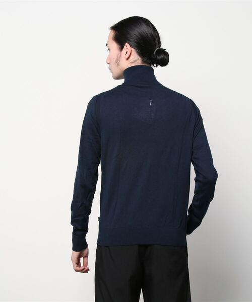 MICHAEL KORS（マイケルコース）の「コットン シルク タートルネック セーター（ニット/セーター・メンズ・ブルー系・S/M/L）」の3枚目の写真