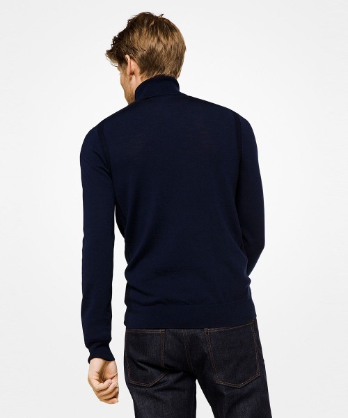 MICHAEL KORS（マイケルコース）の「コットン シルク タートルネック セーター（ニット/セーター・メンズ・ブルー系・S/M/L）」の5枚目の写真
