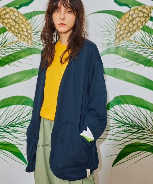 AlexanderLeeChang(アレキサンダーリーチャン)の「AlexanderLeeChang アレキサンダーリーチャン / QUICK DRY CARDIGAN クイックドライビッグシルエットカーディガン 速乾 / AC012211(カーディガン/ボレロ・メンズ・オレンジ/カーキ/ネイビー・2/3)」の12枚目の写真