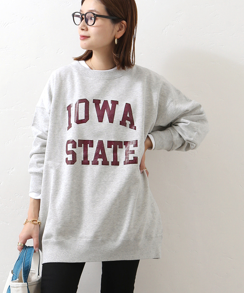 Odub（オーダブ）の「別注【Odub/オーダブ】iowa state sweat：スウェット◆（スウェット・レディース・グレー/ネイビー/ブラック・FREE）」の3枚目の写真
