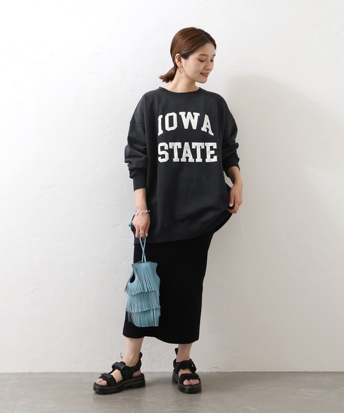 Odub（オーダブ）の「別注【Odub/オーダブ】iowa state sweat：スウェット◆（スウェット・レディース・グレー/ネイビー/ブラック・FREE）」の13枚目の写真