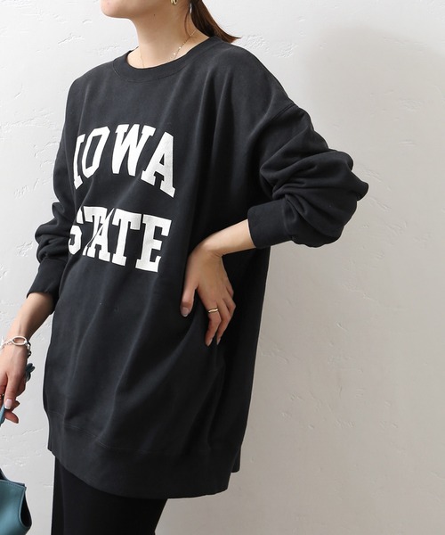 Odub（オーダブ）の「別注【Odub/オーダブ】iowa state sweat：スウェット◆（スウェット・レディース・グレー/ネイビー/ブラック・FREE）」の8枚目の写真