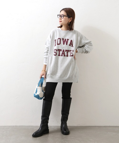 Odub（オーダブ）の「別注【Odub/オーダブ】iowa state sweat：スウェット◆（スウェット・レディース・グレー/ネイビー/ブラック・FREE）」の22枚目の写真
