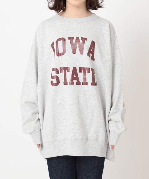 Odub（オーダブ）の「別注【Odub/オーダブ】iowa state sweat：スウェット◆（スウェット・レディース・グレー/ネイビー/ブラック・FREE）」の6枚目の写真