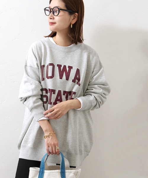 Odub（オーダブ）の「別注【Odub/オーダブ】iowa state sweat：スウェット◆（スウェット・レディース・グレー/ネイビー/ブラック・FREE）」の12枚目の写真