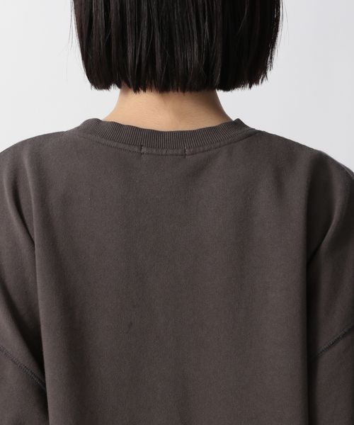 LOWRYS FARM（ローリーズファーム）の「ウラケロゴプルオーバーＬＳ　263020（スウェット・レディース・チャコールグレー/グリーン/オフホワイト/グレー・FREE）」の16枚目の写真