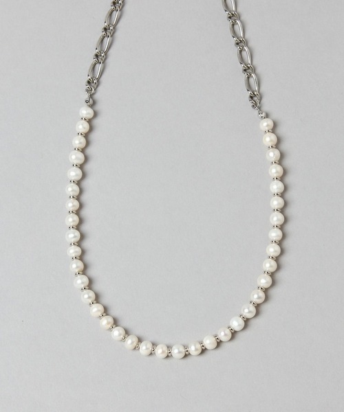 HARE(ハレ)の「ミニマルパールネックレス(HARE)(ネックレス・メンズ・オフホワイト・FREE)」の4枚目の写真