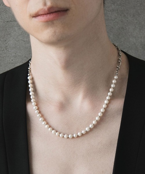 HARE(ハレ)の「ミニマルパールネックレス(HARE)(ネックレス・メンズ・オフホワイト・FREE)」の10枚目の写真