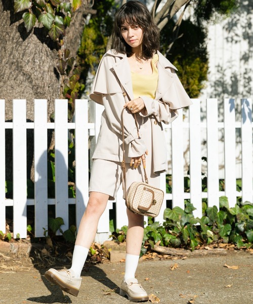 Cheek（チーク）の「TRショートパンツ（その他パンツ・レディース・ベージュ/カーキ/アイボリー・MEDIUM）」の4枚目の写真