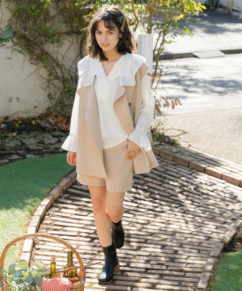 Cheek（チーク）の「TRショートパンツ（その他パンツ・レディース・ベージュ/カーキ/アイボリー・MEDIUM）」の11枚目の写真