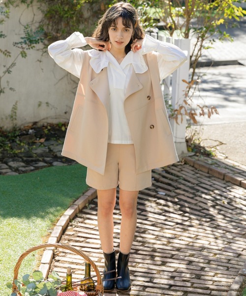 Cheek（チーク）の「TRショートパンツ（その他パンツ・レディース・ベージュ/カーキ/アイボリー・MEDIUM）」の15枚目の写真