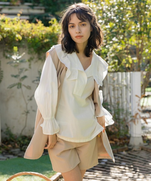 Cheek（チーク）の「TRショートパンツ（その他パンツ・レディース・ベージュ/カーキ/アイボリー・MEDIUM）」の16枚目の写真