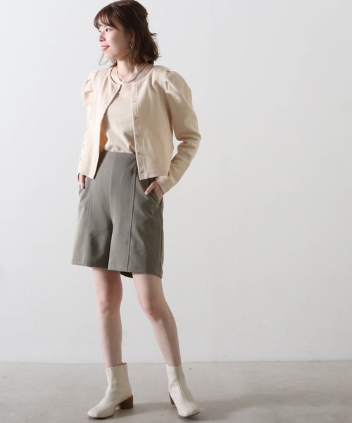 Cheek（チーク）の「TRショートパンツ（その他パンツ・レディース・ベージュ/カーキ/アイボリー・MEDIUM）」の19枚目の写真