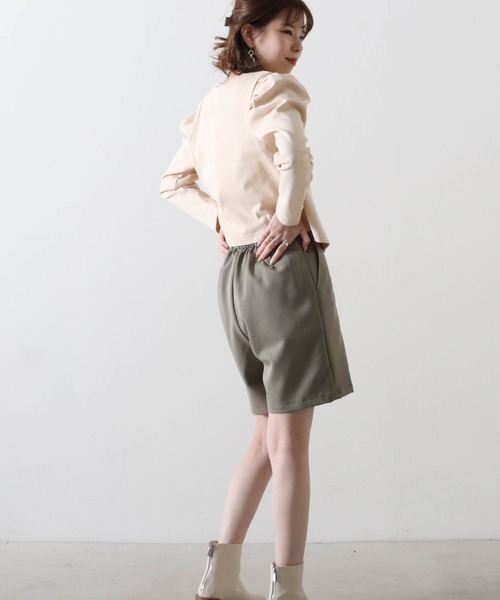 Cheek（チーク）の「TRショートパンツ（その他パンツ・レディース・ベージュ/カーキ/アイボリー・MEDIUM）」の21枚目の写真