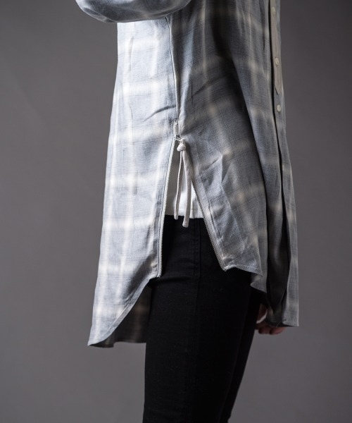 Buffalo Bobs(バッファローボブズ)の「KURUA-CHECK(クルタ-チェック)ビッグシルエット チェック シャツ(シャツ/ブラウス・メンズ・グレー/レッド/ブラック・2-3/1-2)」の11枚目の写真