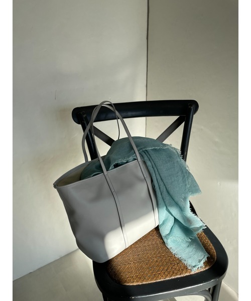 RIVE DROITE（リヴドロワ）の「R.good/アールドットグッド　FITライトトート（トートバッグ・レディース・ライトグレー/ブラック・FREE）」の6枚目の写真