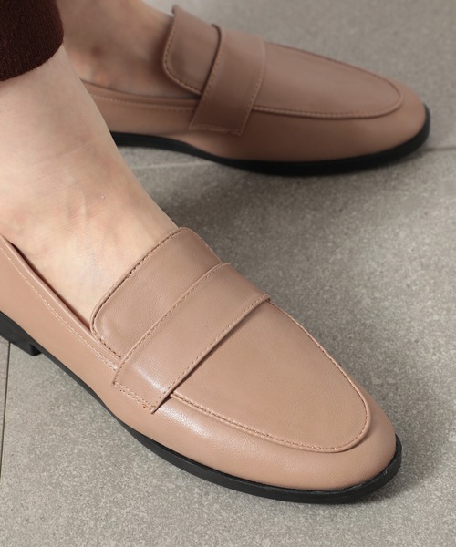 SETUP7（セットアップセブン）の「【SETUP7】ソフトコインローファー KNF（ローファー・レディース・ブラック/アイボリー・38/39/37）」の9枚目の写真