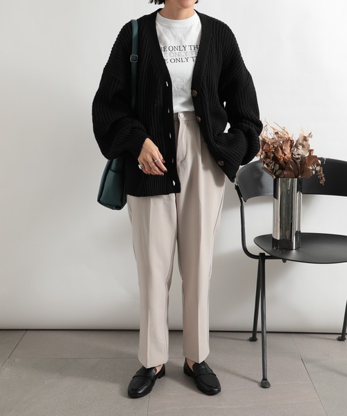 SETUP7（セットアップセブン）の「【SETUP7】ソフトコインローファー KNF（ローファー・レディース・ブラック/アイボリー・38/39/37）」の10枚目の写真