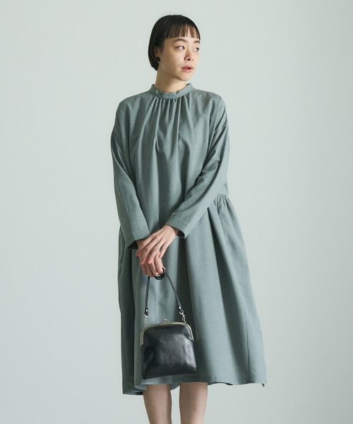 PUAL CE CIN（ピュアルセシン）の「【Du noir】後ろリボンワンピース（ワンピース・レディース・グレー/ブラック・FREE）」の10枚目の写真