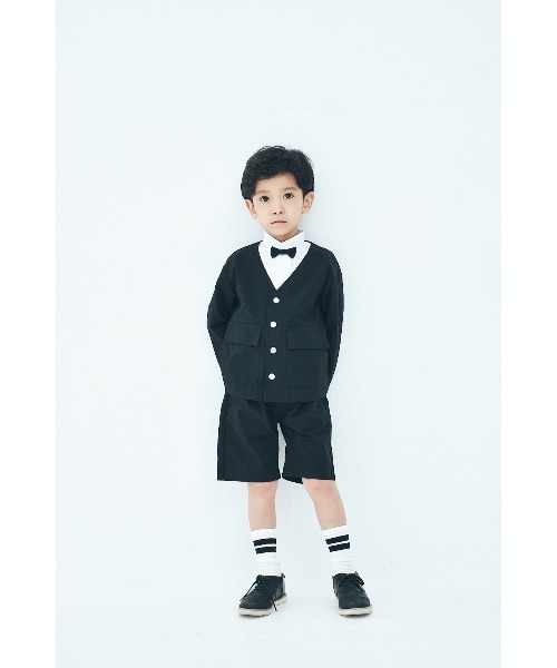 maarook（マルーク）の「ブロードスタンドカラーシャツ（シャツ/ブラウス・キッズ・ホワイト/ネイビー・150cm/140cm/160cm）」の8枚目の写真