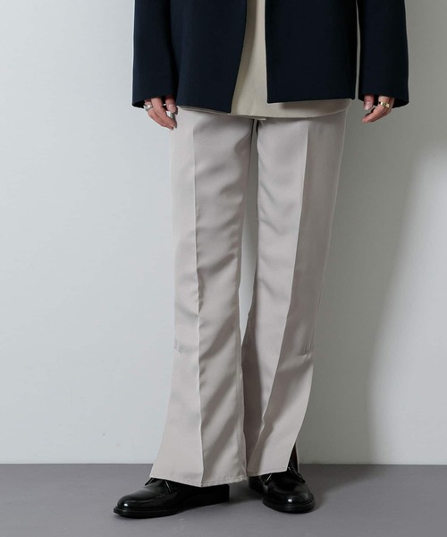 SENSE OF PLACE by URBAN RESEARCH（センスオブプレイスバイアーバンリサーチ）の「『わたべ×SOP』センタープレススリットパンツ（スラックス・メンズ・ライトベージュ/グリーン/ネイビー/ブラック・LARGE/MEDIUM）」の8枚目の写真