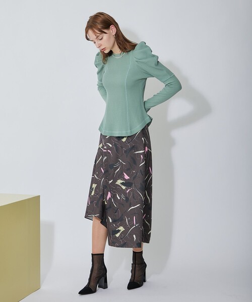 INella（イネラ）の「【INella/イネラ】ワッフルパフスリーブトップス