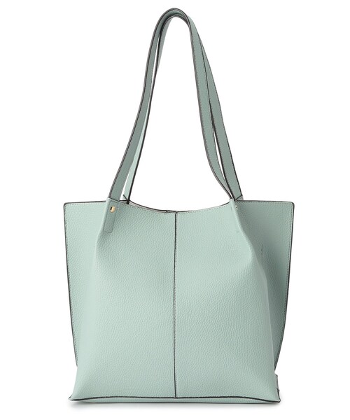 DRESKIP（ドレスキップ）の「◆【通勤】タックあおりトート（トートバッグ・レディース・グレー/ブラック/ライトグリーン・00）」の13枚目の写真