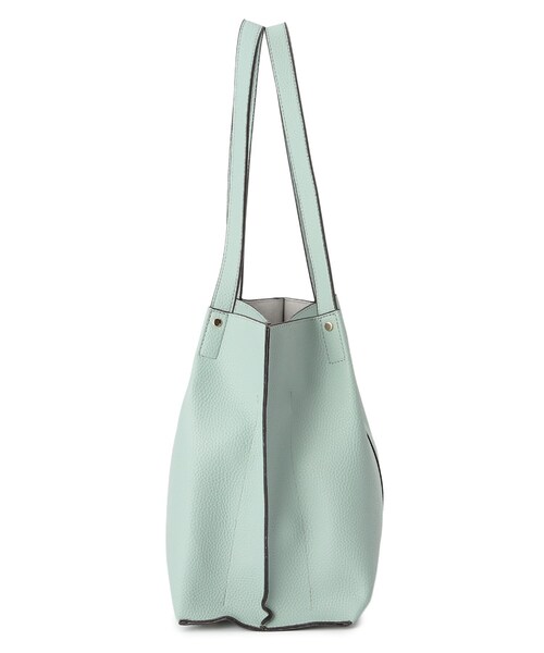 DRESKIP（ドレスキップ）の「◆【通勤】タックあおりトート（トートバッグ・レディース・グレー/ブラック/ライトグリーン・00）」の10枚目の写真