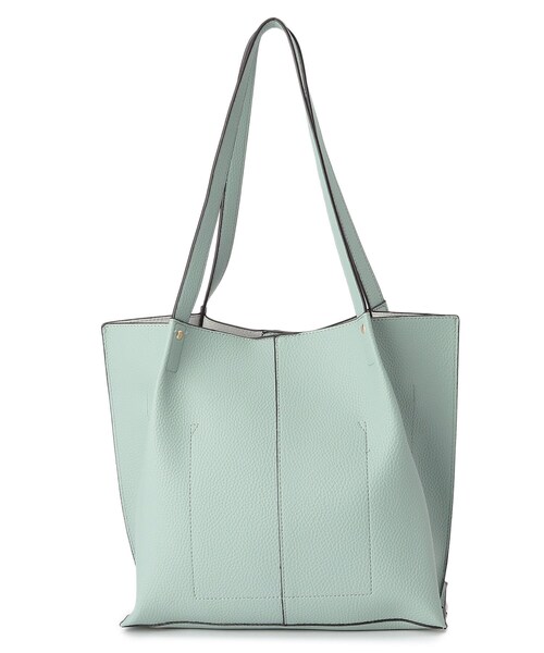 DRESKIP（ドレスキップ）の「◆【通勤】タックあおりトート（トートバッグ・レディース・グレー/ブラック/ライトグリーン・00）」の5枚目の写真