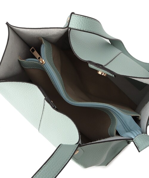 DRESKIP（ドレスキップ）の「◆【通勤】タックあおりトート（トートバッグ・レディース・グレー/ブラック/ライトグリーン・00）」の12枚目の写真