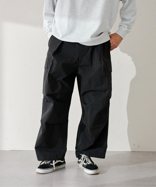 CPCM（シーピーシーエム）の「リップワイドカーゴパンツ（カーゴパンツ・メンズ・ホワイト/ブラック/カーキ/チャコールグレー/マスタード・FREE）」の22枚目の写真