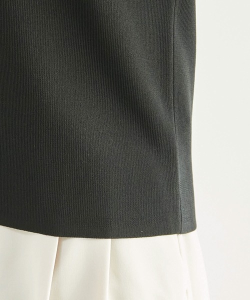 ROPE' PICNIC（ロペピクニック）の「Beauty knit/ゼロスリーブニットプルオーバー/WEB限定カラーあり（ニット/セーター・レディース・ブラック/オフホワイト/ブラウン/ベージュ/グリーン/グリーン系その他/カーキ/パープル系その他/ボルドー/サックスブルー・38）」の15枚目の写真