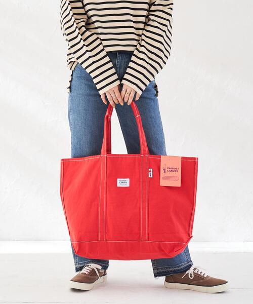 PARROTT CANVAS（パロットキャンバス）の「PARROTT CANVAS（パロットキャンバス）別注トートバッグ（トートバッグ・レディース・ホワイト/コバルトブルー/イエロー/レッド・FREE）」の8枚目の写真