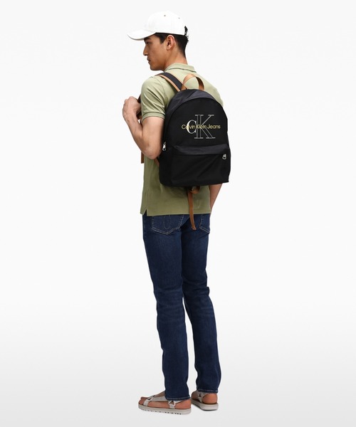 Calvin Klein(カルバン・クライン)の「ロゴ キャンパス バックパック(バックパック/リュック・メンズ・オフホワイト/ブラック・FREE)」の12枚目の写真