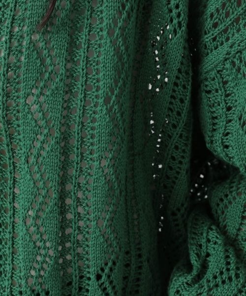 LOWRYS FARM（ローリーズファーム）の「２ＷＡＹスカシスキッパーカーディガン　270245（カーディガン/ボレロ・レディース・オフホワイト/ブラック/グリーン/イエロー・FREE）」の22枚目の写真