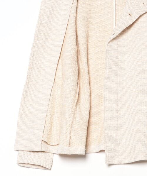 HIGH STREET（ハイストリート）の「HIGH STREET∴BONOTTOｶｯﾄｱｳﾀｰ632-7177022（カーディガン/ボレロ・メンズ・ベージュ・LL/M）」の3枚目の写真