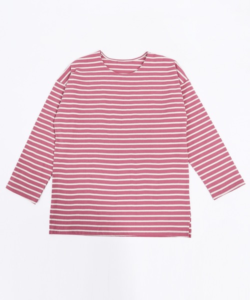 WC(ダブル シー)の「カラーボーダービッグロンT(Tシャツ/カットソー・レディース・ピンク/ブルー/グリーン・FREE)」の13枚目の写真