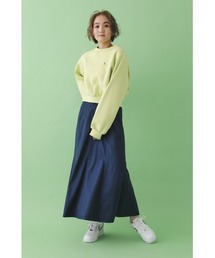 カラーAラインスカート